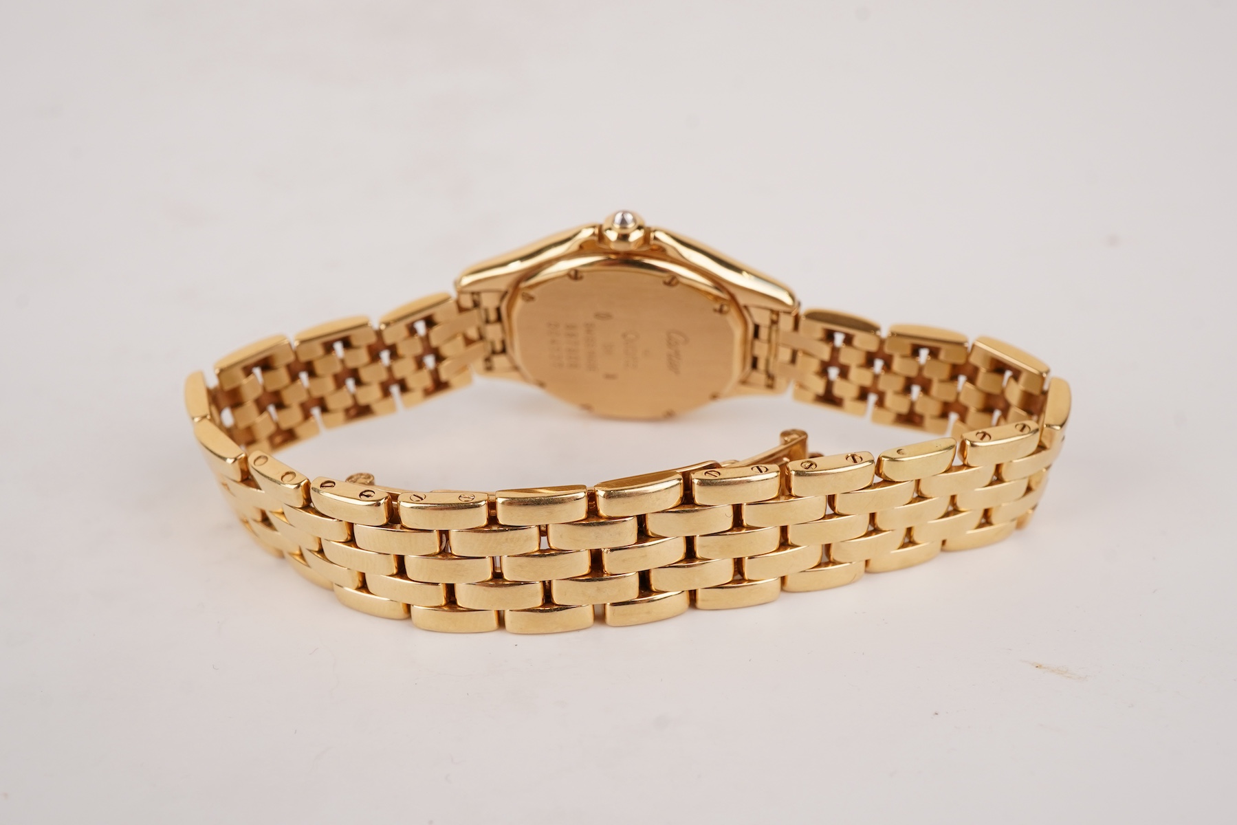 Cartier, a lady's 18ct gold and diamond 'Panthère Cougar' wristwatch, ref. 887906